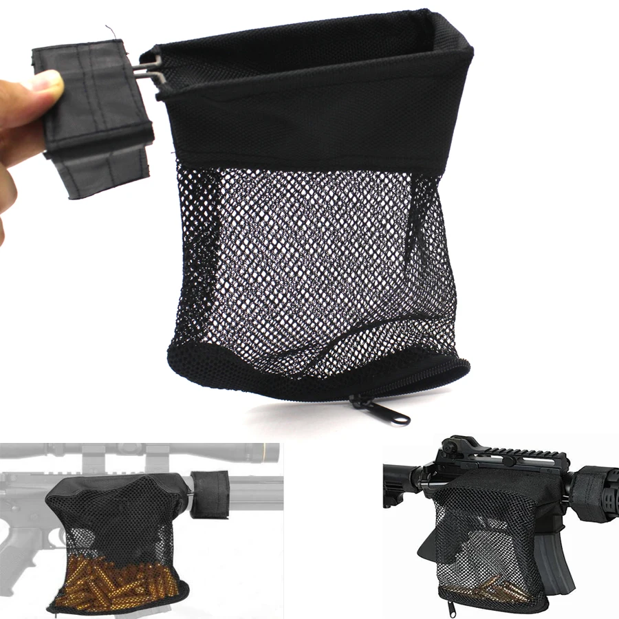 AR 15 Ammo Brass Shell Catcher Trap Zippered Closure for Quick Nylon