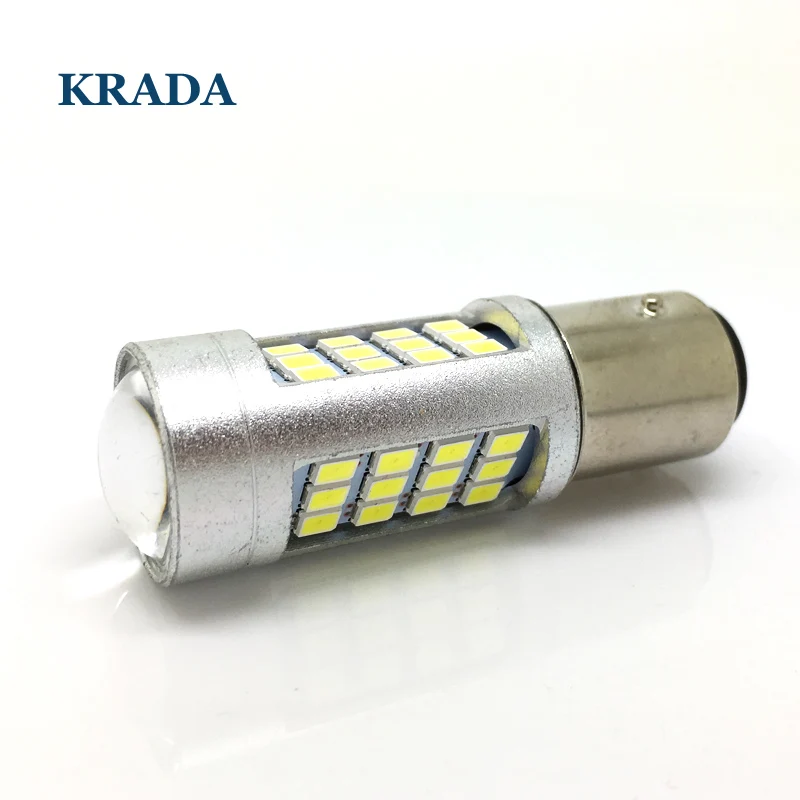 

KRADA 2x 1156 BA15S P21W 1157 BAY15D P21/5W Car LED CANBUS white bulb Car Auto Backup Reverse Daytime Running DRL external light