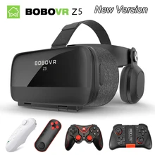 BOBOVR Z5 3D Glasses VR BOX Virtual Reality goggles glasses google Cardboard bobo vr headset For 4.7-6.2 inch smartphone 100% original vr shinecon 6 0 virtual reality goggles 120 fov 3d glasses google cardboard with headset stereo box for smartphone