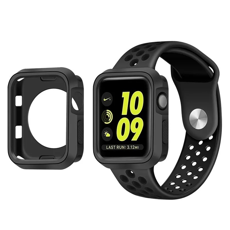 Силиконовый спортивный ремешок для Apple Watch band 5/4/3/2 42 мм 44 iwatch 38 40 чехол наручных