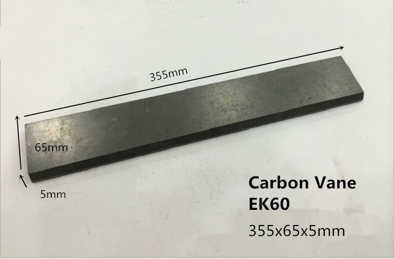 355x65x5mm EK60 carbon vane for Becker Vacuum Pumps DTLF / VTLF 250-360 /graphite sheet for becker pumps vanes blades