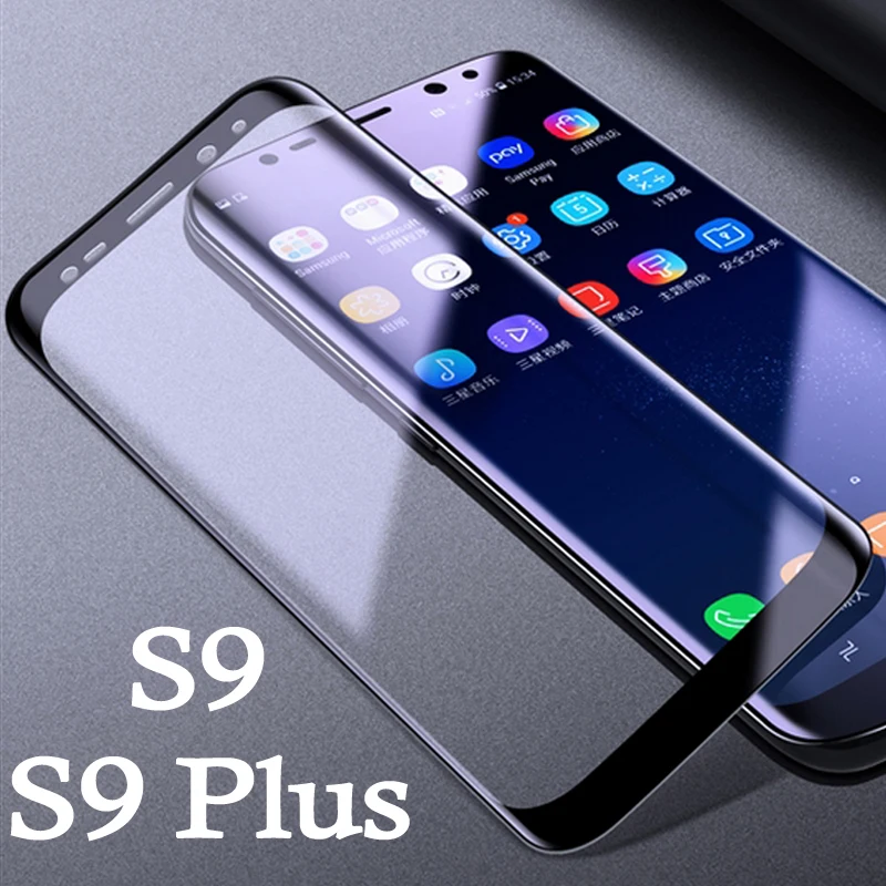 

3D full screen for samsung s9 plus glass protector for galaxy s9 glass screen protective 2 pcs note 9 protect film