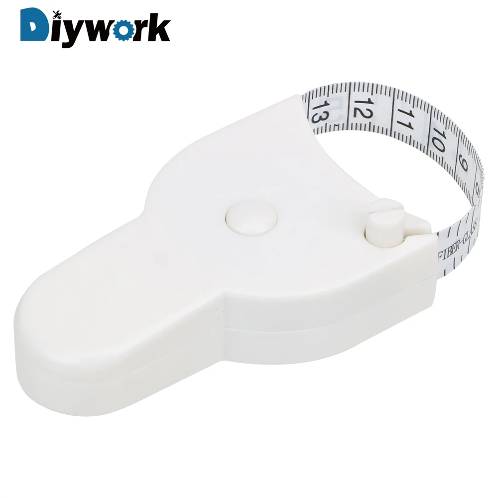 

DIYWORK Retractable Ruler Gauging Tool Caliper Measuring Tape Body Fat Weight Loss Measure 150cm For Fitness Accurate Tool