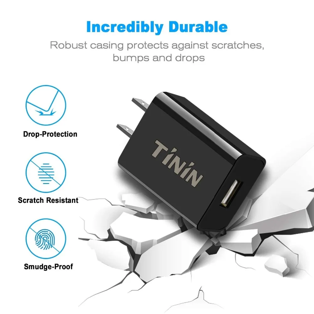 3 Pcs Quick Charger USB Wall Charger 2.0 Compatible Adapter Charging Block Fast Charger for Samsung iPhone LG HTC Phone Charger