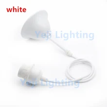 Белый, установка на потолке с основание светильника E27 провод розетки набор установка на потолке с проволочный канат для люстра освещение accseeories