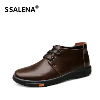

Men Winter Warm Fur Ankle Boots Male Classic Lace Up Fashion High Top Shoes Men Fleece Soft Comfort Short Boots AA60538