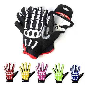 

2018 Cycling Gloves Full Finger Gel Pad Touch Screen Sport MTB Bike Downhill Glove Men Women Skeleton Bycicle Accessories