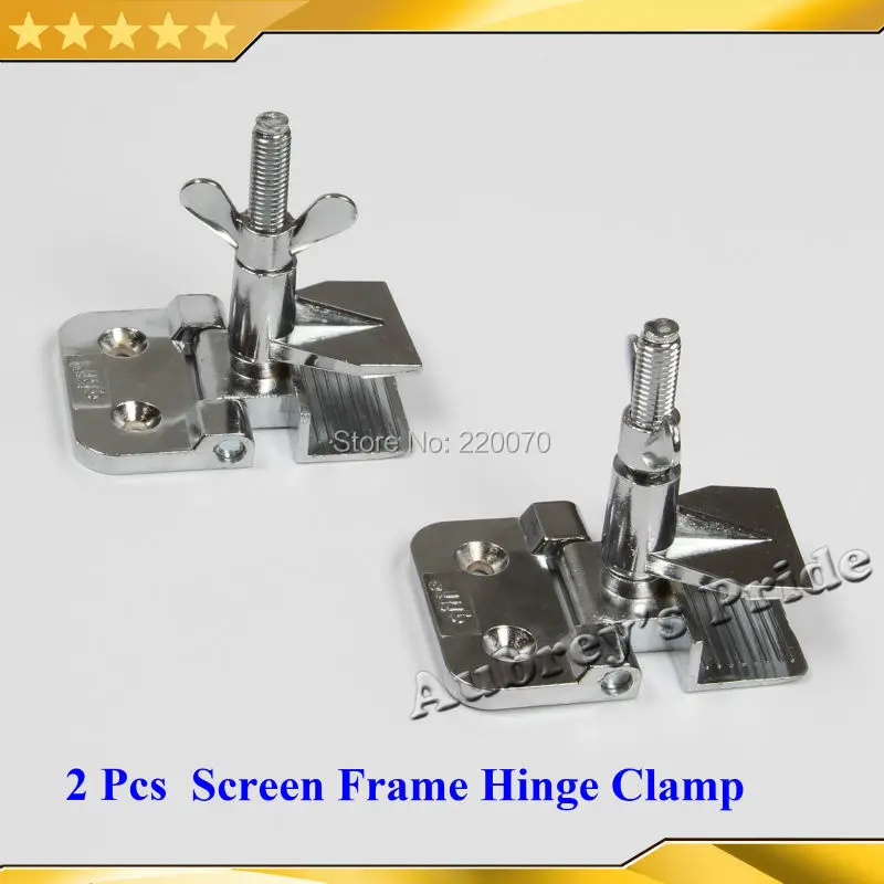 

Free Shipping 2pcs Silk Screen Printing Butterfly Hinge Clamps High Perfect Registration All Steel