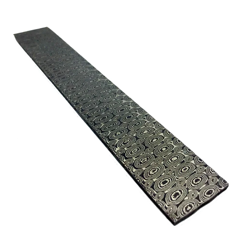 

DIY knife Damascus steel Rose Sandwich Pattern steel Knife blade blank Heat Treatment VG10