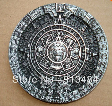 

AZTEC CALENDAR BELT BUCKLE