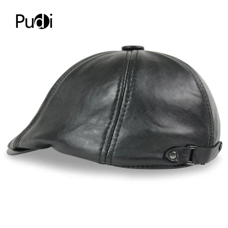 soft leather hat