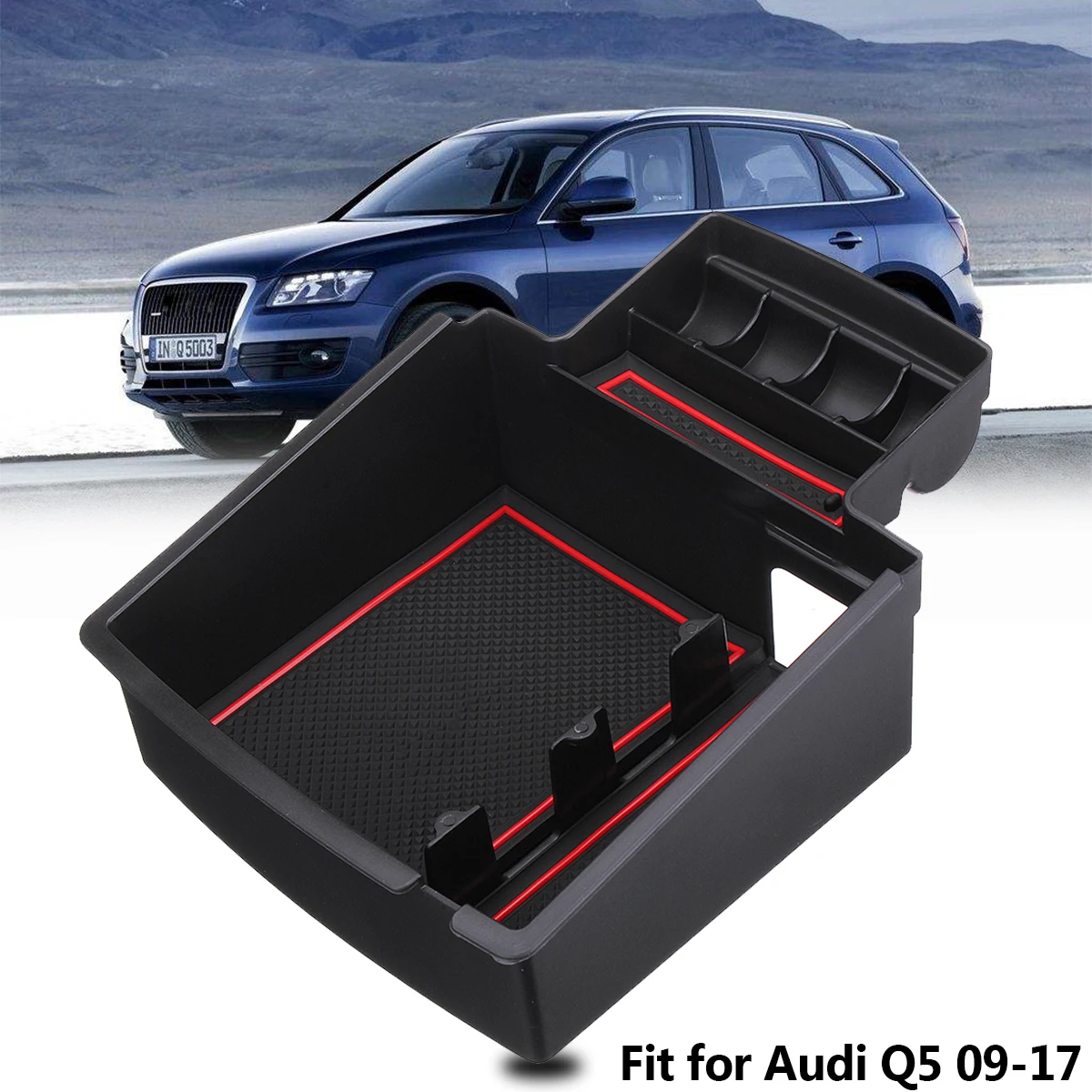 Buy Black Arm Rest Storage Box Center Centre Console