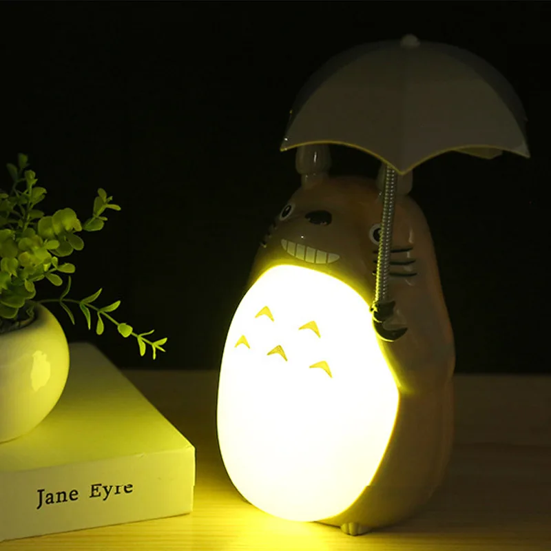 Креативный мультяшный электрический вентилятор USB Swich Miyazaki Hayao Totoro ночник лампа