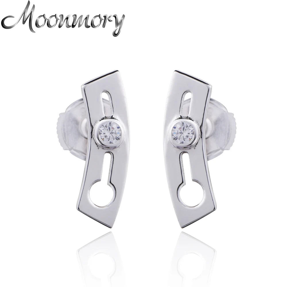 Moonmory, Франция, модные украшения, серебро 925 пробы, заглушка-бабочка, серьги для женщин, серебряные серьги в европейском стиле