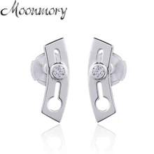 Moonmory, Франция, модные украшения, серебро 925 пробы, заглушка-бабочка, серьги для женщин, серебряные серьги в европейском стиле