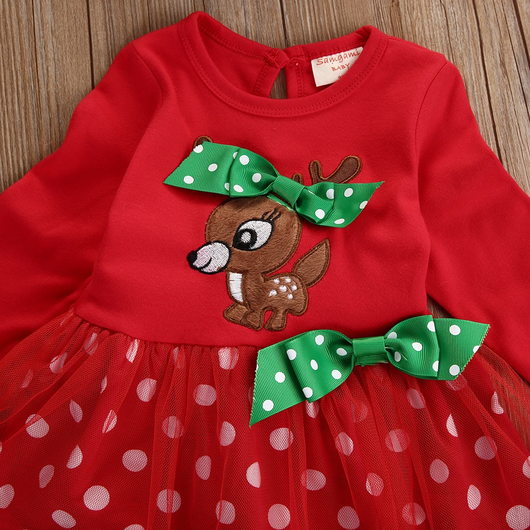 Рождественская одежда для маленьких девочек; 2 предмета; Туника; топы и леггинсы