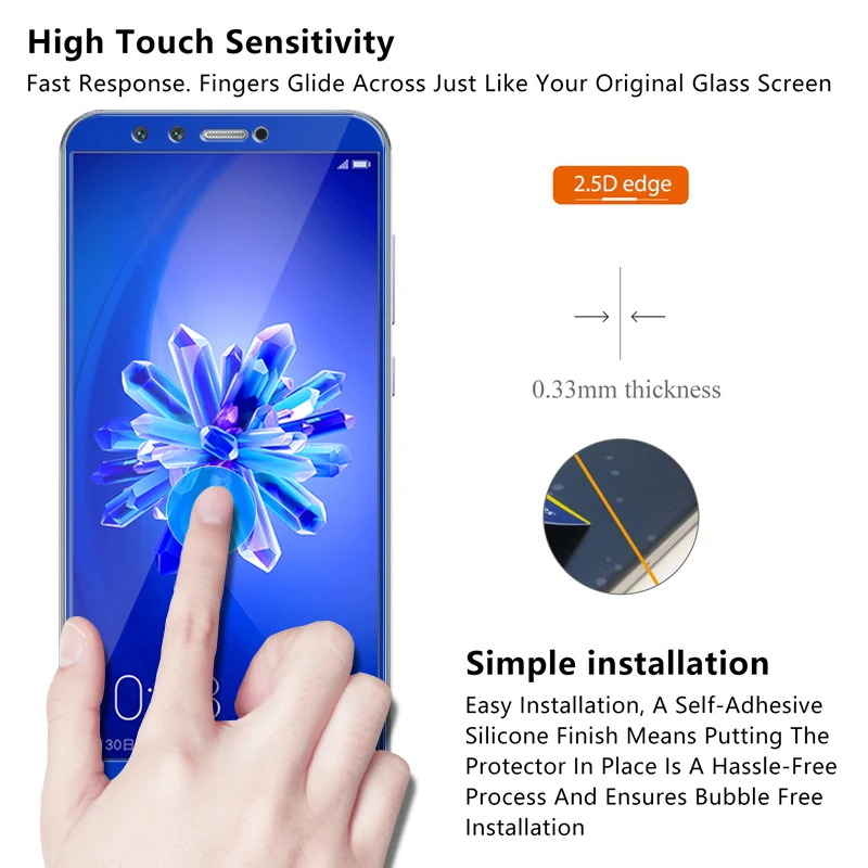 Легкое Защитное стекло для Honor 9 lite huawei honor 9i 9n Защита экрана закаленное