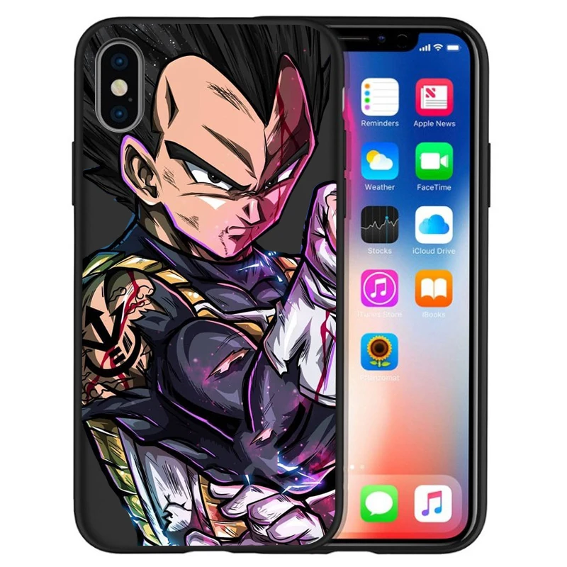 Роскошный чехол для iPhone X Goku Dragon Ball Super Saiyan vegeta Дракон 5 5S 6 6 S 7 8 Plus X XS Макс Мягкий силиконовый чехол случае Etui