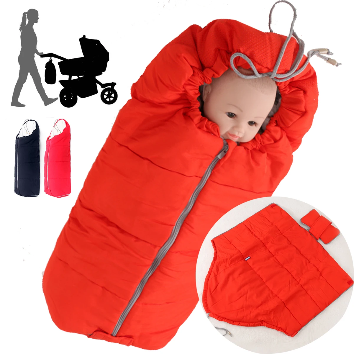 

Baby Toddler Footmuff for Stroller Cosy Toes Infant Strollers Sleeping Bag Newborn Sleepsacks Warm Swaddling Blanket Buggy Pram