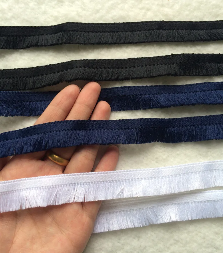 10 yard/lô Màu Xanh Hải Quân, đen, Polyester màu trắng Rìa Tua Cắt Ren Băng Băng DIY phụ kiện May Dress May Phụ Kiện Rèm Màn|curtains green|curtains for big windowscurtain outdoor - AliExpress
