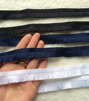 

10yard/lot Navy Blue, Black , White Polyester Tassel Fringe Trim Lace Ribbon DIY accessory Sew Dress Garment Accessories Curtain