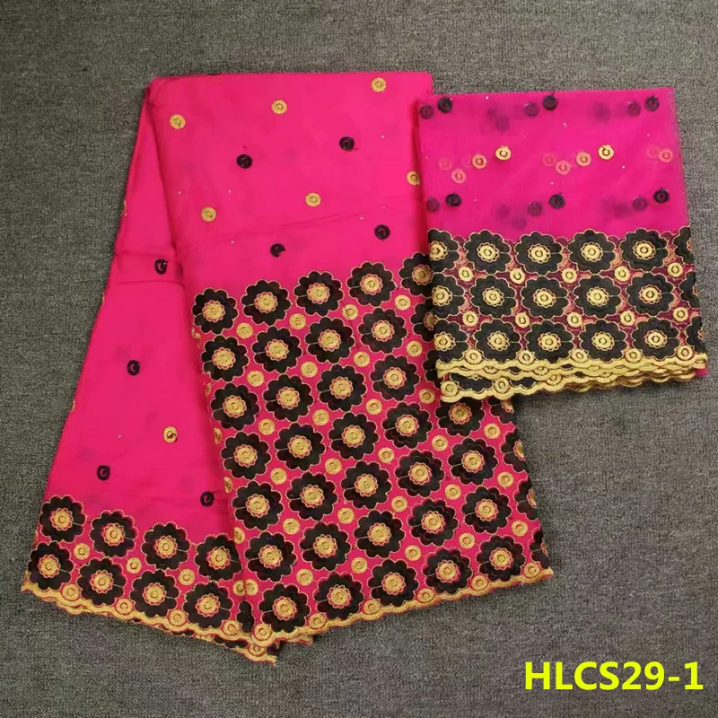 

2018 New 5+2 Yard Flower Bazin Riche Getzner Cotton lace Swiss Voile Lace