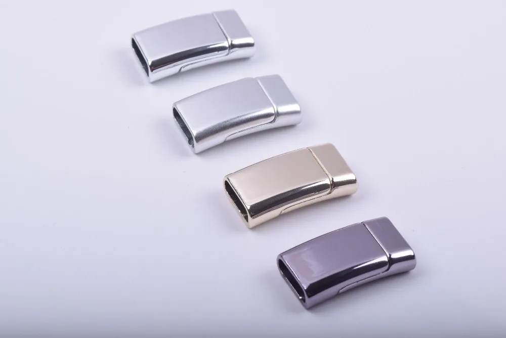 KONMAY 10 Sets 12.0x3.5mm Flat Jewelry Clasps for Bracelets