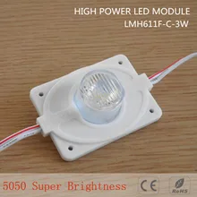 5 шт. 12 В 12 В высокомощный водонепроницаемый Светодиодный светильник с впрыском(1 светодиодный, белый, 3 Вт) для двухстороннего светильник, коробка высокой яркости