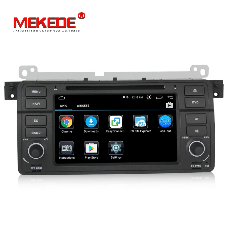 Top MEKEDE free shipping Quad Core  Android 8.1 car DVD multimedia player For 1din BMW E46 M3 with wifi GPS navigation BT radio 3