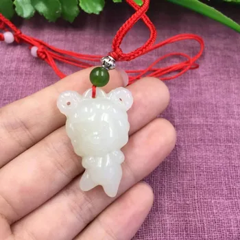 

Hetian Jade Pendant Zodiac, cute cartoon version
