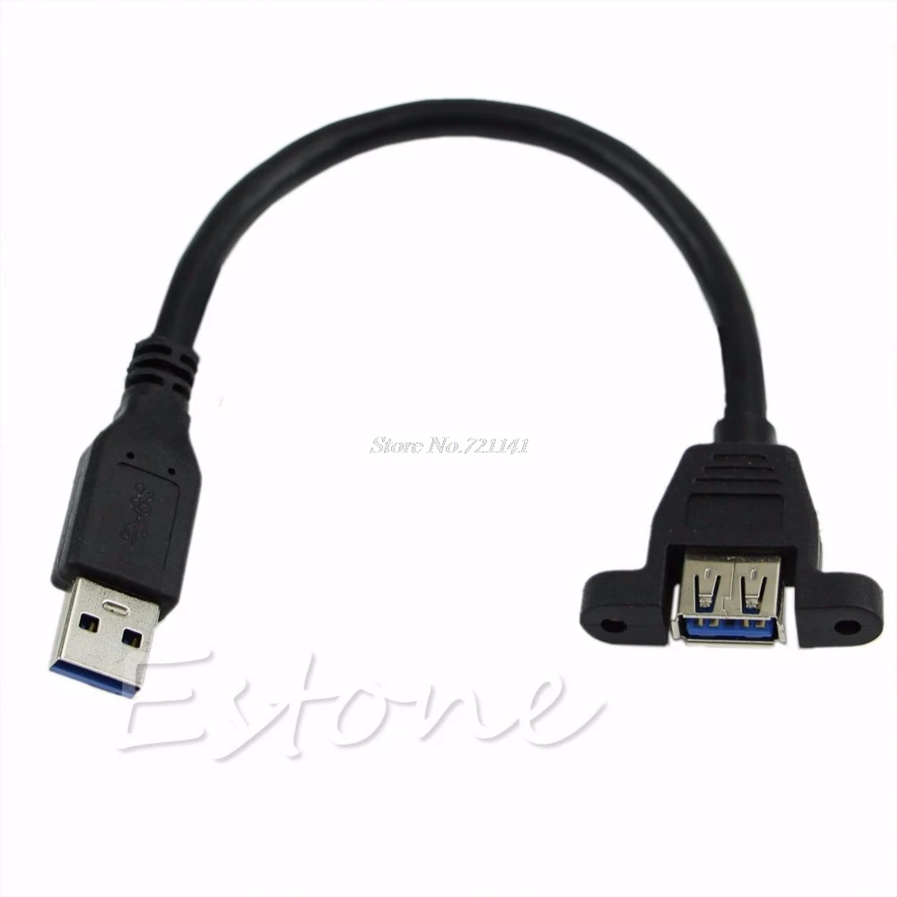 

USB 3.0 Extension Male to Female Molded Panel Mount Extention Port Cable