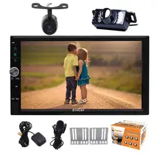 camera+Android6.0 Car Stereo Autoradio GPS Navigation 2Din GPS Car Radio In Dash Head Unit Bluetooth WiFi 1080P Video Mirrorlink