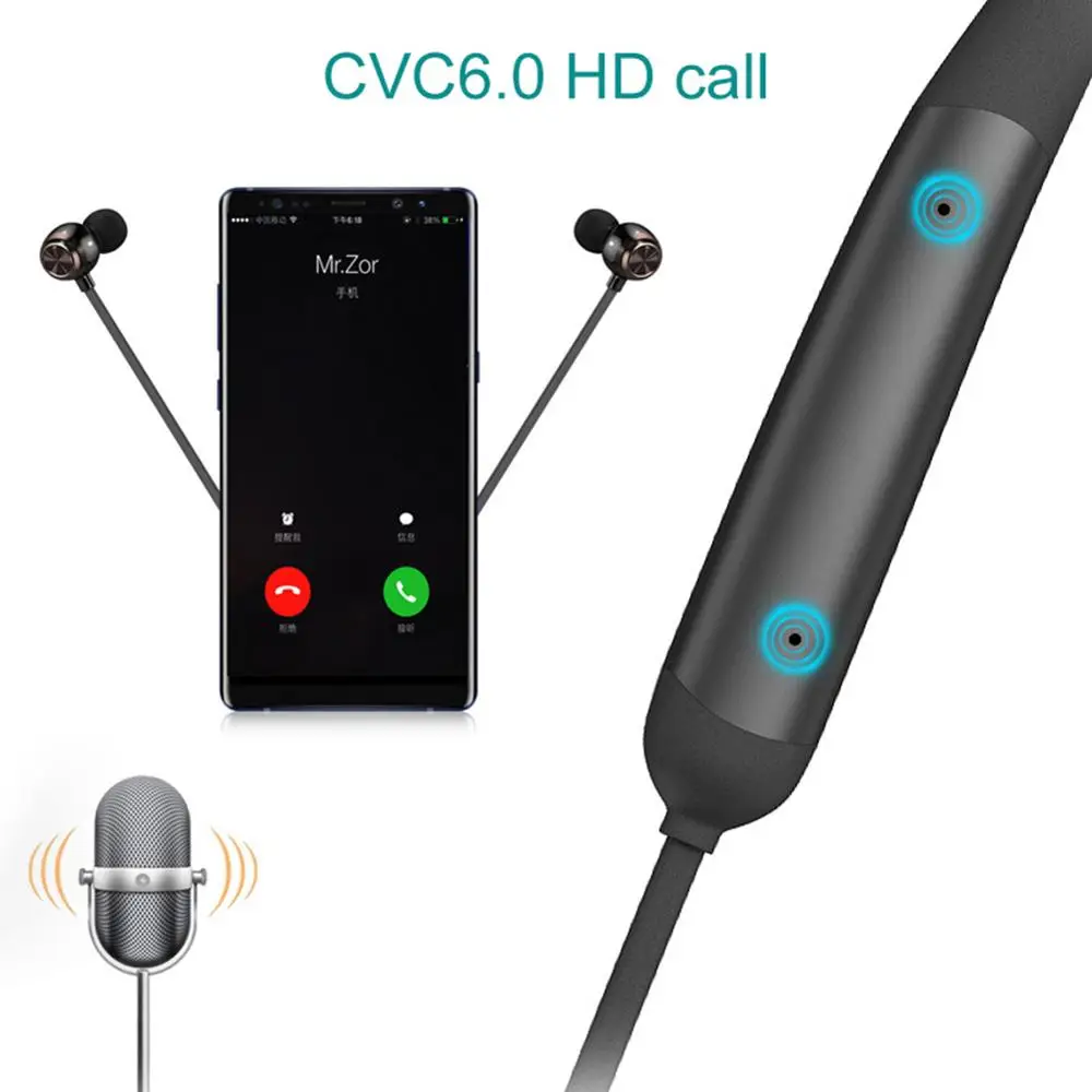 T8 силиконовые наушники с Neckback Bluetooth Беспроводная Спортивная гарнитура
