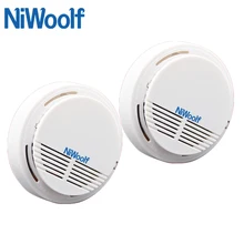 Новинка датчик дыма пожарная сигнализация белый 433 МГц дешевый красивый популярный на рынке