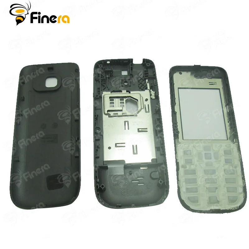 

Front Middle Frame Back cover Battery Cover For Nokia C2 C2-01 Full Housing Cover Case With English Keypad