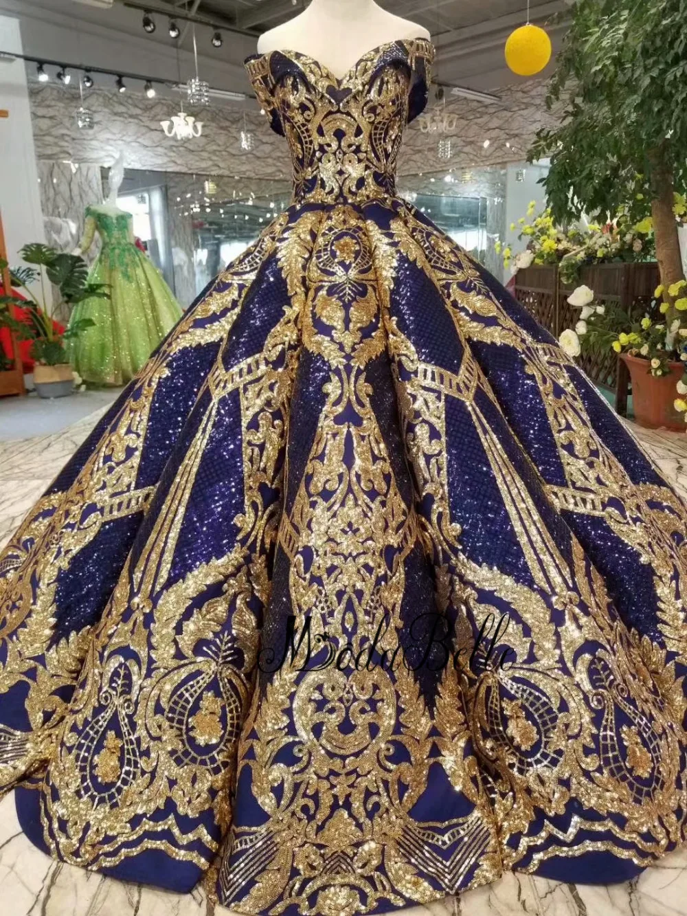 Modabelle, золотое, королевское, синее, с блестками, вечернее платье, Vestidos De Gala, Largos Elegantes, бальное платье, арабское, вечернее платье, Vestido, официальное