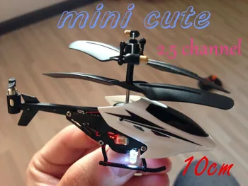 

Supper Mini Cute Aircraft 2.5CH RC Helicopter 2.5 Channel Radio Control Plane Remote Control Electronic Toy Free Shipping