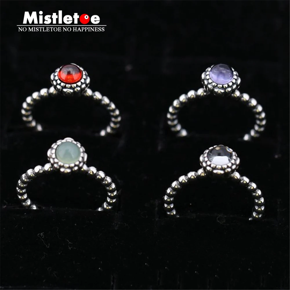 

Original jewelry Birthday Blooms Charm Compatible With European Jewelry Rings December For Women Month Crystal Stone