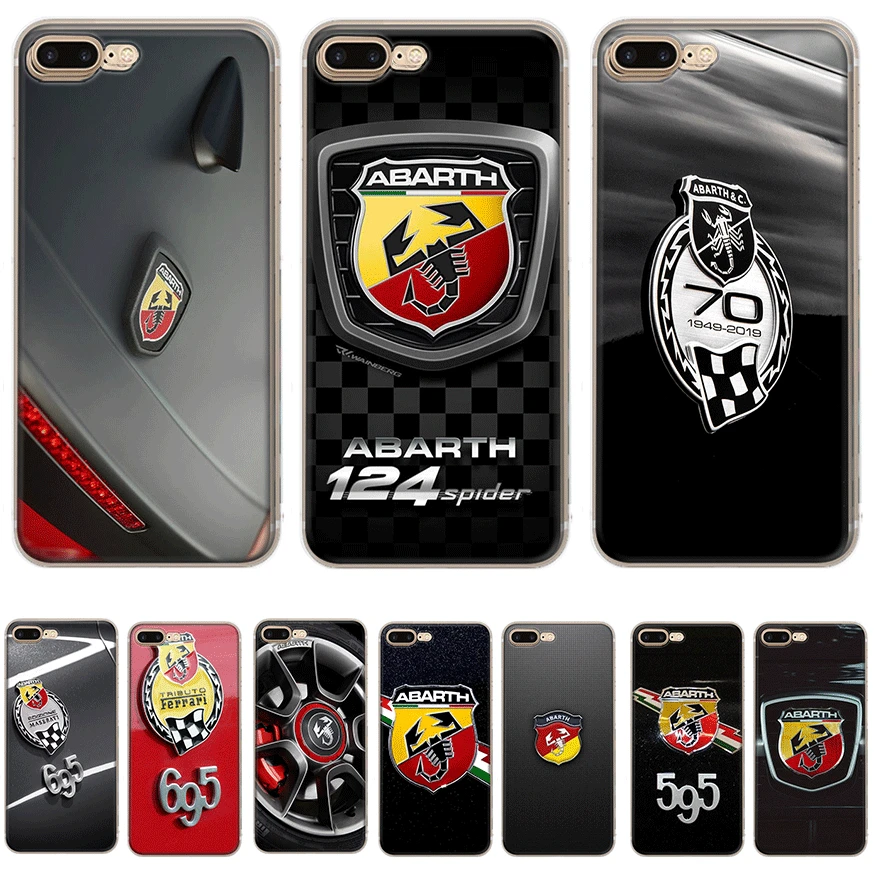 

Fiat Abarth Logo Mobile Phone Case Hard Cover for iPhone 5 5s SE 6 6s 7 8 Plus iPhone 11 Pro X XR XS Max Protection