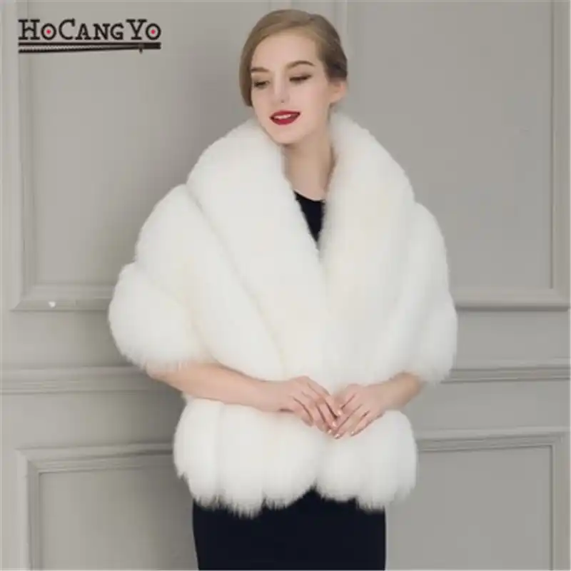 faux mink wrap