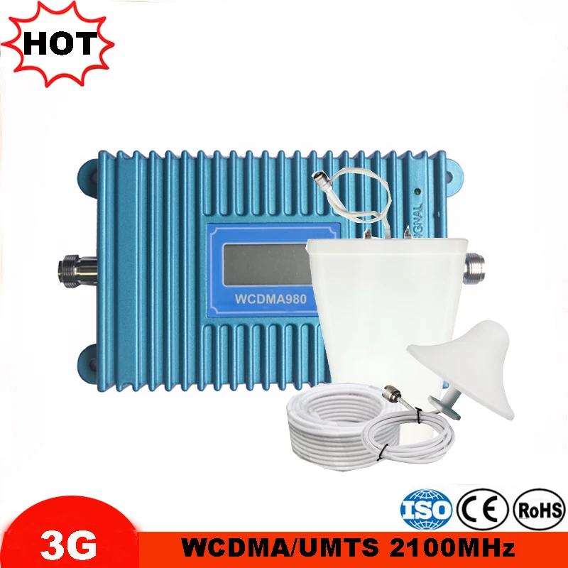 Повторитель сигнала WCDMA 2100 МГц усилитель 3G LTE Band 1 с ЖК дисплеем повторитель
