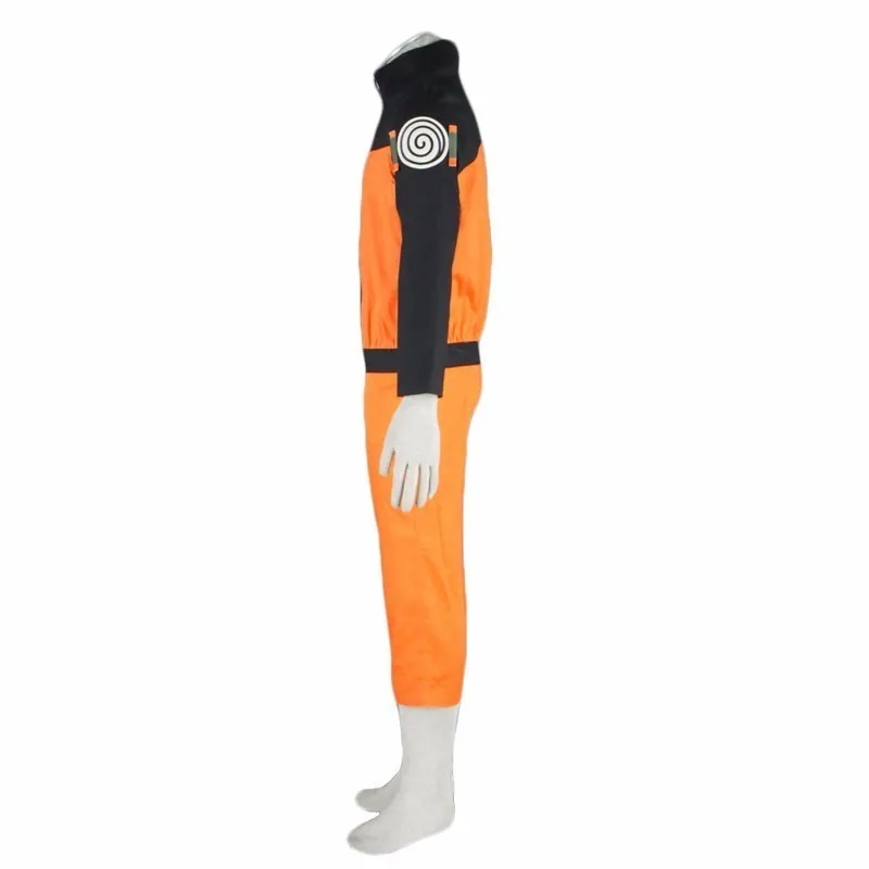 Аниме Наруто шиппууден Наруто Узумаки косплей костюм ниндзя Униформа оранжевый повседневная куртка спортивная представление на Хэллоуин Одежда