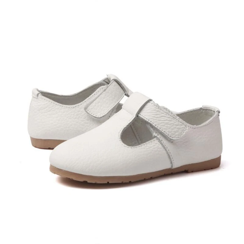 مهرج البط جديد الصيف الخريف الأطفال أحذية الفتيات الصنادل جلد طبيعي أميرة أحذية من الجلد الفتيات حذاء كاجوال الرقص الأحذية