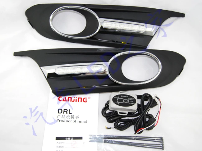 

CAR-Specific Bright Durable for 2012 VW Jetta Sagitar LED DRL Daytime Running Light lamp with dimmer function Free fast Shipping