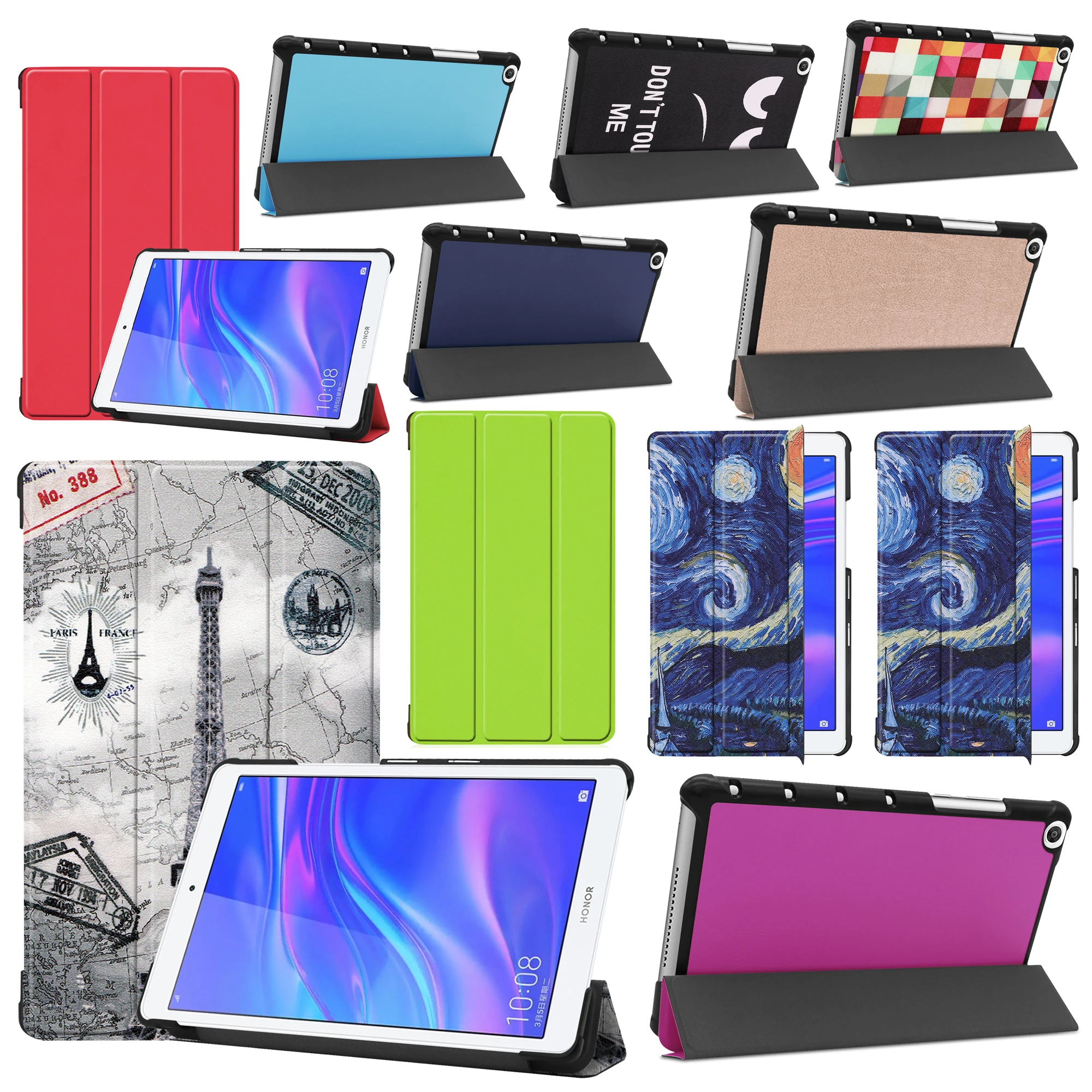 

Flip Stand Leather Magnetic Shell Cover Funda Capa Case For Huawei Honor Pad 5 8" MediaPad M5 Lite 8.0 T5 8 JDN2-W09/AL00 Coque