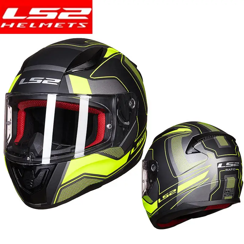 LS2 FF353 Быстрый Полнолицевой мотоциклетный шлем с моющимися внутренними накладками шлем для уличных гонок шлем для мужчин и женщин capacete LS2