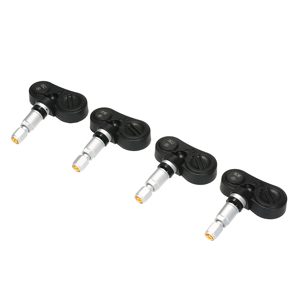 KKmoon TPMS Wireless Real-time Tire Pressure Monitoring System Solar Energy with Clear LCD Display 4 Internal Sensors Alarm