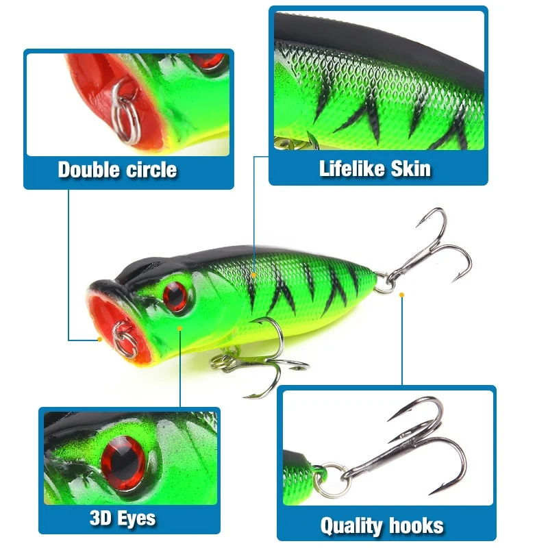SEAPESCA بوبر الصيد إغراء Wobblers 6.5 سنتيمتر 13g العائمة Crankbait الاصطناعي الطعم الثابت Poper Pesca الكارب بايك الصيد معالجة SEAPESCA بوبر الصيد إغراء Wobblers 6.5 سنتيمتر 13g العائمة Crankbait الاصطناعي الطعم الثابت Poper Pesca الكارب بايك الصيد معالجة