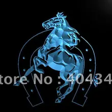 LK365-Лошадь в показ обуви Бар Пиво светодиодный неоновый свет знак