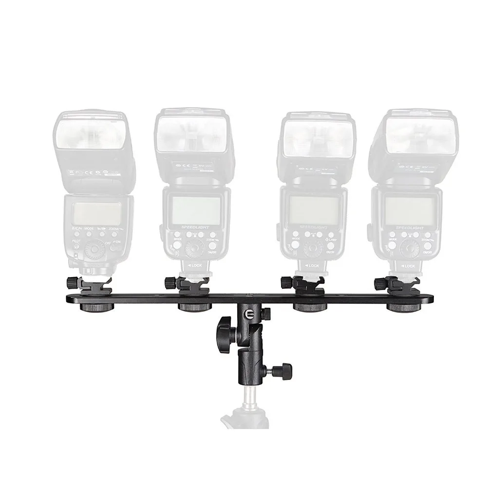 Штатив с 4 поперечными креплениями аксессуары для камеры Yongnuo YN560 III IV Godox TT600 TT685